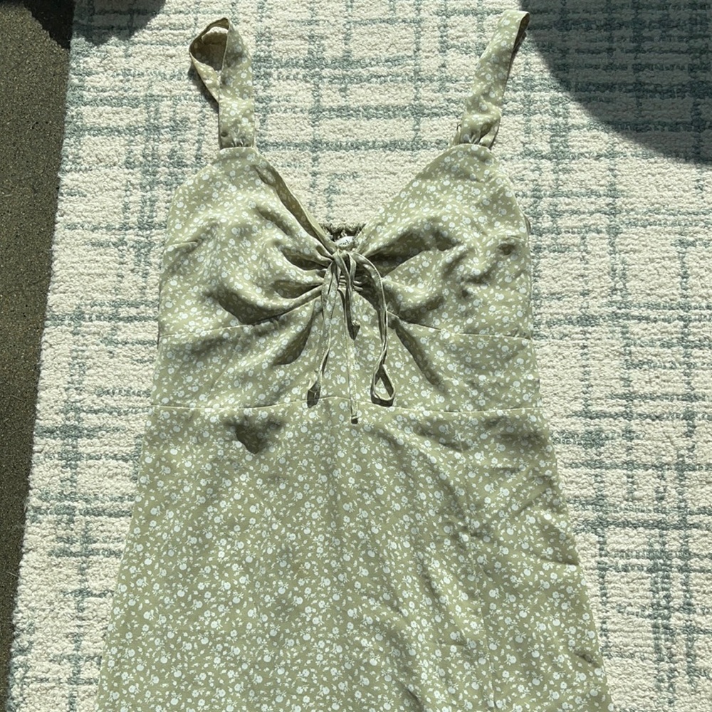 Abercrombie cinch front midi dress